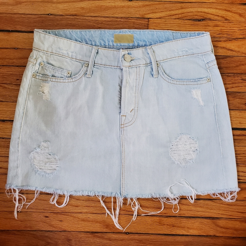 The Big Mini A-Line Get Blondie denim skirt sz 25